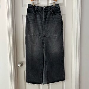Reformation Tazz Maxi Denim Skirt Size 30